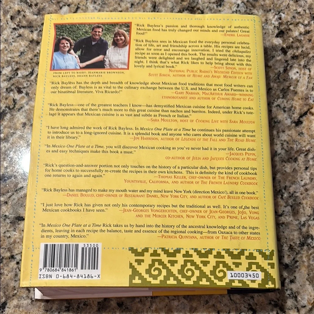 (3) Cookbooks:Mexico One Plate at‎ a Time, Gotham Bar/Grill, & Chef, Interrupted